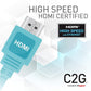 C2G 6ft High Speed HDMI Cable with Ethernet - HDMI for Audio/Video Device - 6 ft - 1 x HDMI Digital