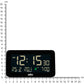 Braun Digital Alarm Clock with Date, Month and Temperature Displayed, Negative LCD Display, Quick Set, Crescendo Beep Alarm in Black, Model BC10B (1-Pack)