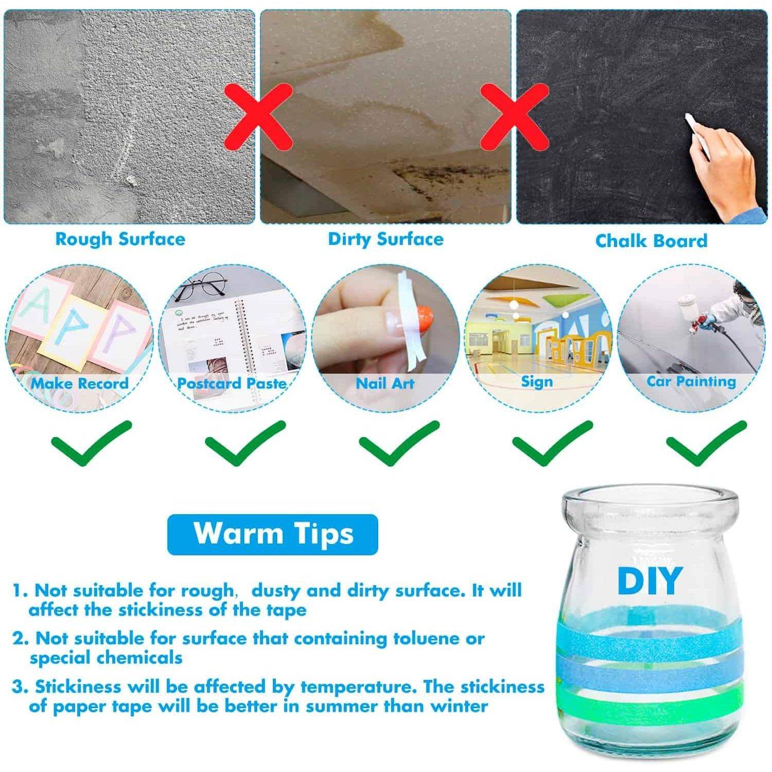 cridoz 15 Rolls 1/8 Whiteboard Thin Tape Pinstripe Art Tape Dry Erase Board Grid Tape Lines Pinstriping Electrical Marking Tape, Assorted Colors - My Store