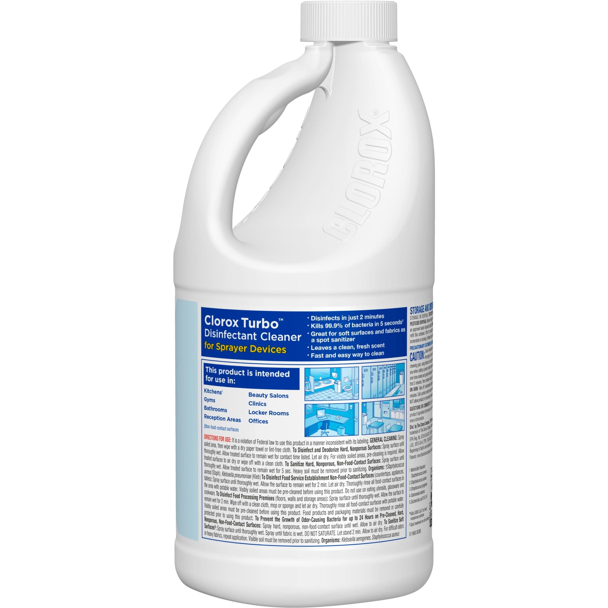 Buy now Turbo Disinfectant Cleaner for Sprayer Devices, Bleach-Free, Kills Cold and Flu Viruses and COVID-19 Virus, 64 Fluid Ounces at indiglob india