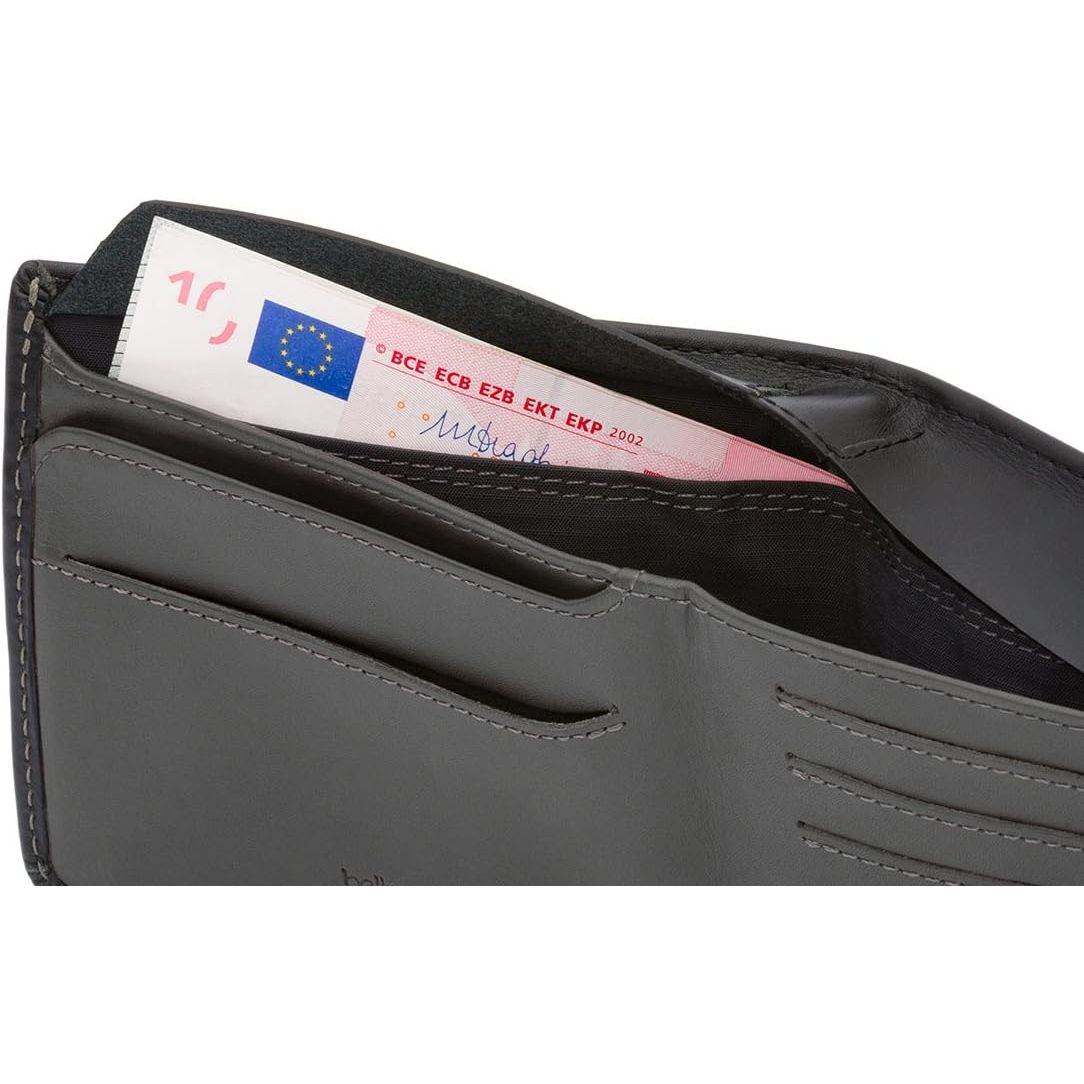 Bellroy Hide & Seek, slim leather wallet, RFID editions available (Max. 12 cards and cash) - Black - My Store