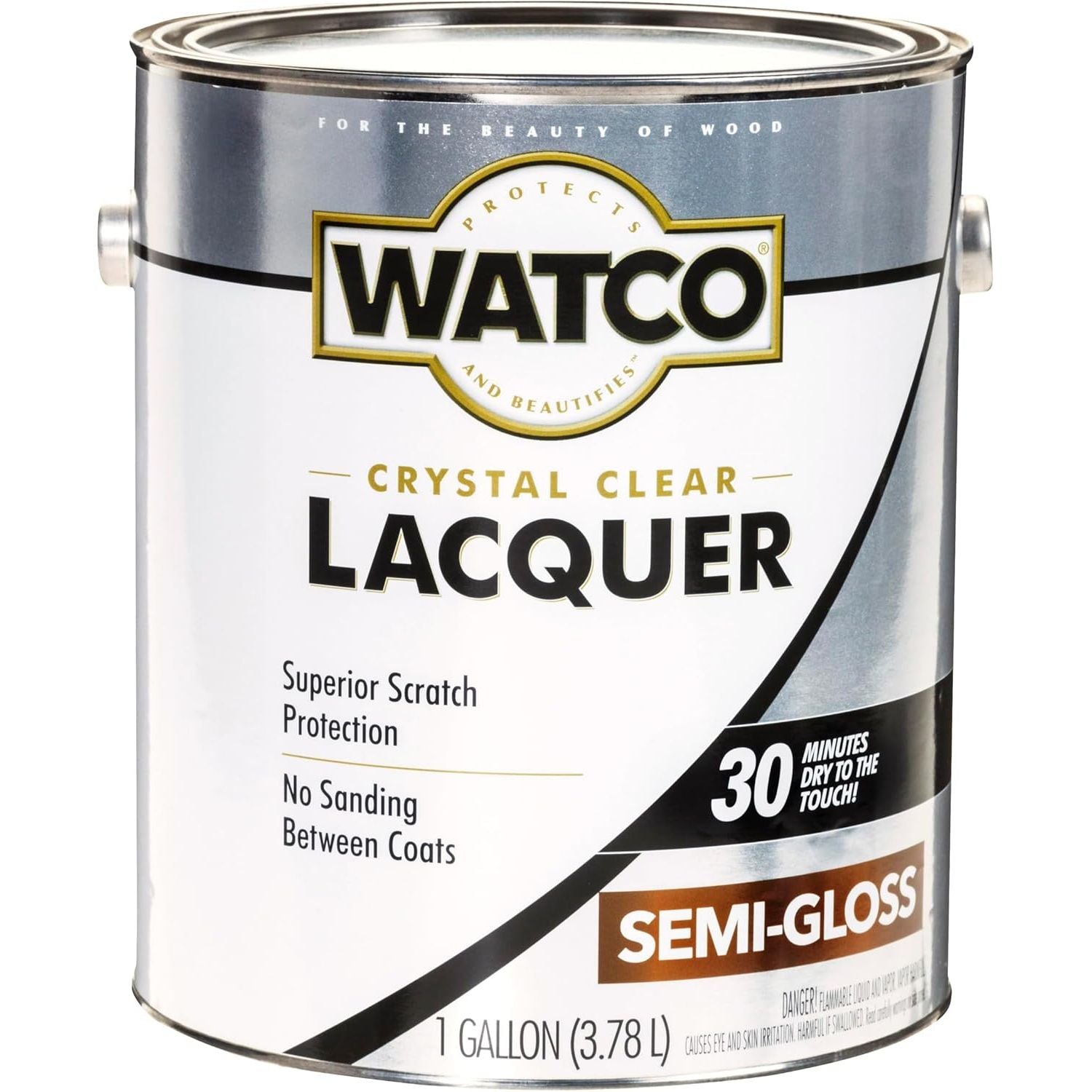 Buy now Watco 63141 Lacquer Clear Wood Finish, Quart, Semi-Gloss Clear Gallon (Pack of 1) Semi-Gloss Clear Brush at indiglob india
