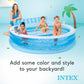 Buy now INTEX Swim Center Inflatable Family Lounge Pool: Built-In Bench – Cup Holder – 156 Gallon Capacity – 90" x 86" x 31" – Blue at indiglob india