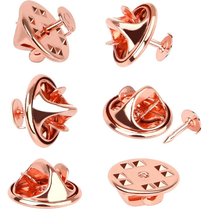 JANYUN 120 Pairs Butterfly Clutch Tie Tacks Pin Back Replacement with 8mm Length 4mm Width Blank Pins for Craft Making (4mm, Silver)