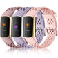 Buy now Maledan Compatible with Fitbit Charge 5/ Fitbit Charge 6 Bands Women Men, Breathable Sport Band Soft Waterproof Replacement Wristbands Strap for Fitbit Charge 5/ Charge 6 Advanced Fitness Tracker at indiglob india