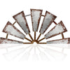 Farmhouse Living Room Wall Decor Wood Windmill Rustic Wooden Wall Art Decorative Windmill Sculpture Home Decor for Bedroom Nursery Dorm Home(11.4 x 11.4 Inches, Shown) - Semicircle