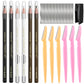 Waterproof Eyebrows Pencil Tattoo Makeup And Microblading Supplies Kit-Eye Brow Liners In 8 Eyebrow Pens 6 Eyebrow knives 1Eyebrow Pencil Shaper 10 Pencil Sharpeners