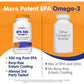 OmegaVia EPA 500, Purified Omega-3 Fish Oil Supplement, 500 mg EPA in Triglyceride Form, Burpless Fish Oil, Non-GMO, Gluten-Free, IFOS 5-Star, 120 Softgels