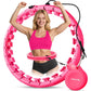 U1 Smart Weighted Hula Hoop – 30 Knots 19"–61" Adjustable Waist, Magnetic Lock with Spring Massage Heads, Infinity Hoop Plus Size for Adults & Kids, Ab Workout, Weight Loss, Abdominal Toner
