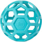 JW Pet Hol-ee Roller Dog Toy Puzzle Ball, Natural Rubber, Large (5.5 Inch Diameter), Colors May Vary