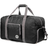 WANDF Foldable Travel Duffel Bag 60-120L Duffle Carry on for Women and Men - 60 Liter Black