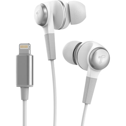 Thore iPhone Earphones (Apple MFi Certified) V120 in Ear Wired Lightning Earbuds (Sweat/Water Resistant) Headphones with Mic/Volume Remote for iPhone 12/13/14 Pro Max - Red