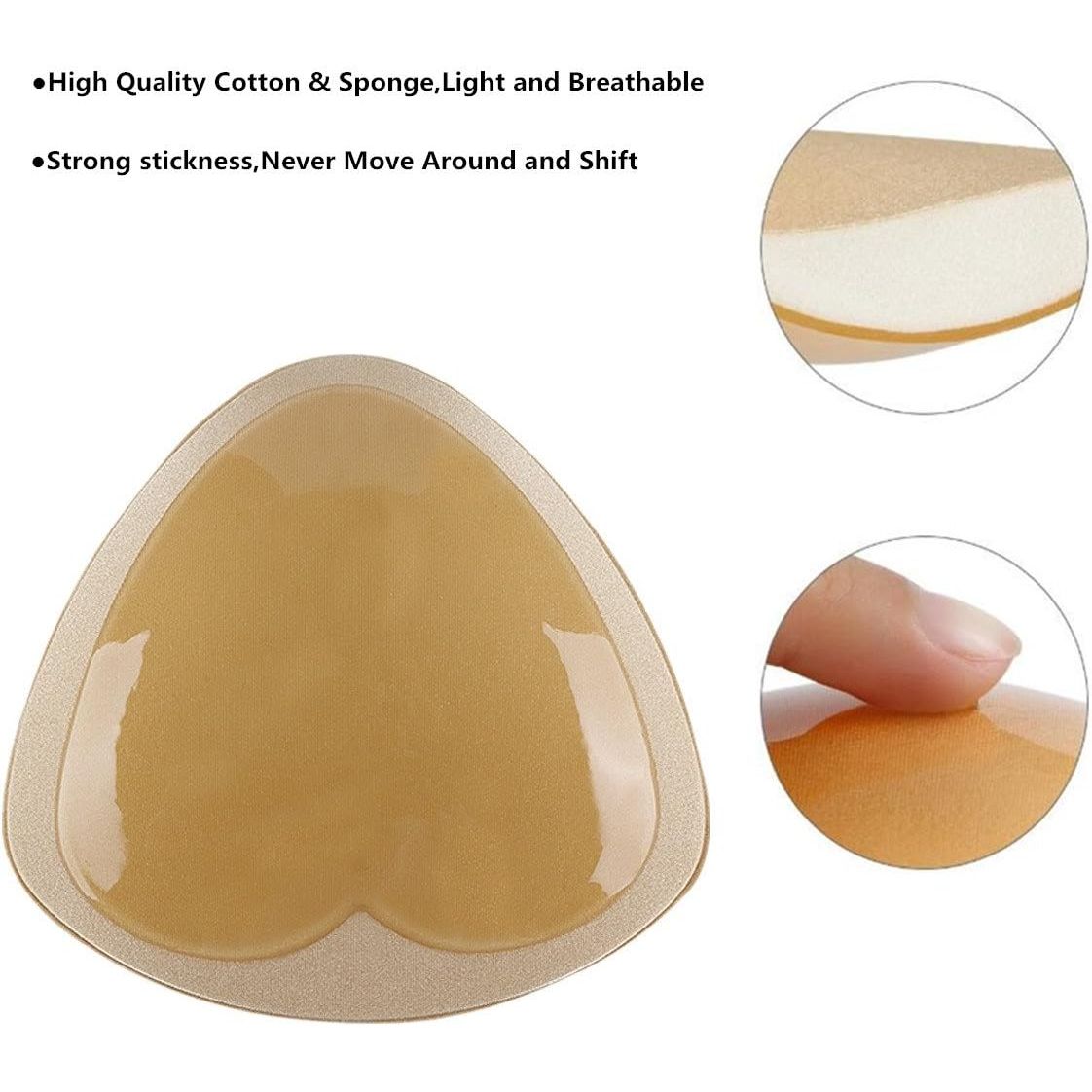 Buy now SERMICLE Self-Adhesive Bra Pads inserts, Removeable Silicone Triangle Push Up Pads at indiglob india