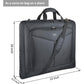 Foldable Carry On Garment Bag Fit 3 Suits, 44-inch Suit Bag for Travel and Business Trips with Shoulder Strap