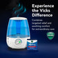 Buy now Vicks Filter-Free Ultrasonic Humidifier, Recommended by Pediatricians*, 1.2 Gal Ultrasonic Cool Mist Humidifiers for Bedrooms & Kids Rooms, Works with Vicks VapoPads at indiglob india