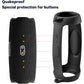 Silicone Case Cover for JBL Charge 5 Portable Bluetooth Speaker, Travel Gel Soft Skin,Waterproof Rubber Carrying Pouch with Strap (Black)