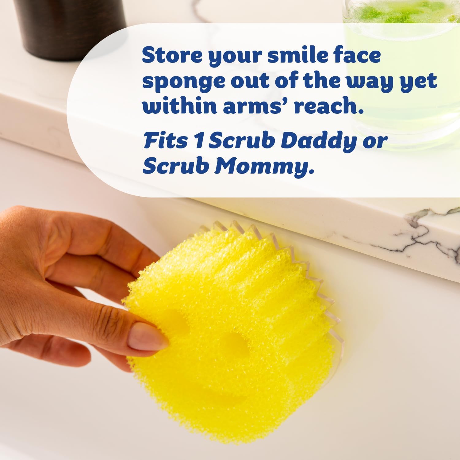Buy now Scrub Daddy Sponge Holder Daddy Caddy - Sponge Holder for Kitchen Sink - Sponge Caddy and Kitchen Organizer with Suction Cups - Self Draining & Dishwasher Safe (1 Count) at indiglob india