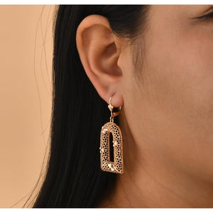 JINEAR Gold Dangle Earrings for Women, 18K Gold Filled Dainty Tiny Heart Drop Dangle Earrings Cute Small Huggie Hoop Earrings Fashion Jewelry Gift