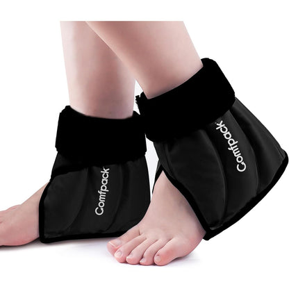 Heel Ice Pack Wrap for Plantar Fasciitis Relief, Ankle Ice Pack Wrap for Swelling, FSA Eligible, Reusable Gel Cold Pack for Foot Pain Relief, Achilles Tendonitis, Ankle Sprain, Heel Pain