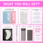 Korean Lash Lift Kit - 5 Sets Eyelash Curling Perm with Upgraded Glue, Easy for Beginner & Professional, Semi Permanent Perming Wave Suitable For Salon, Blue