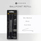 Cross Mini Ballpoint Refill, Medium Point, Pack of 2 - Black Ink