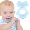 Nuby Silicone Teethe-EEZ Teether with Bristles, Includes Hygienic Case, Colors May Vary - 1 pack - A. Colors May Vary
