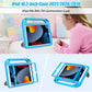 LTROP Kids Case for iPad 9th / 8th / 7th Generation 10.2-inch (2021/2020/ 2019), Shockproof iPad 10.2” Case with Built-in Screen Protector, Blue