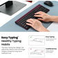 cimetech EasyTyping KF10 Wireless Keyboard and Mouse Combo, [Silent Scissor Switch Keys][Labor-Saving Keys] Ultra Slim Wireless Computer Keyboard and Mouse, Easy Setup for PC/Laptop/Windows - Wine Red