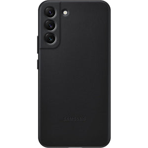 Samsung Electronics Galaxy S22+ Leather Cover, Protective Phone Case, Camera Lens Protection, Shockproof, Premium, Elegant, Slim Design, US Version, Black,EF-VS906LBEGUS