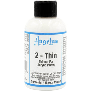 Angelus 2-Thin Acrylic Paint Thinner, 4 fl oz – Ideal for Thinning Acrylic Paints for Airbrush and other Acrylic Applications - My Store