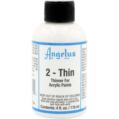 Angelus 2-Thin Acrylic Paint Thinner, 4 fl oz – Ideal for Thinning Acrylic Paints for Airbrush and other Acrylic Applications