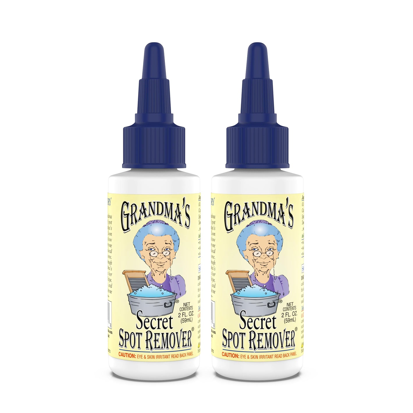 Buy now Grandma's Secret Spot Remover for Clothes - Chlorine, Bleach and Toxin-Free - Fabric Stain Remover Removes Oil, Paint, Blood and Pet Stains – 2 Ounce, Pack of 2 at indiglob india