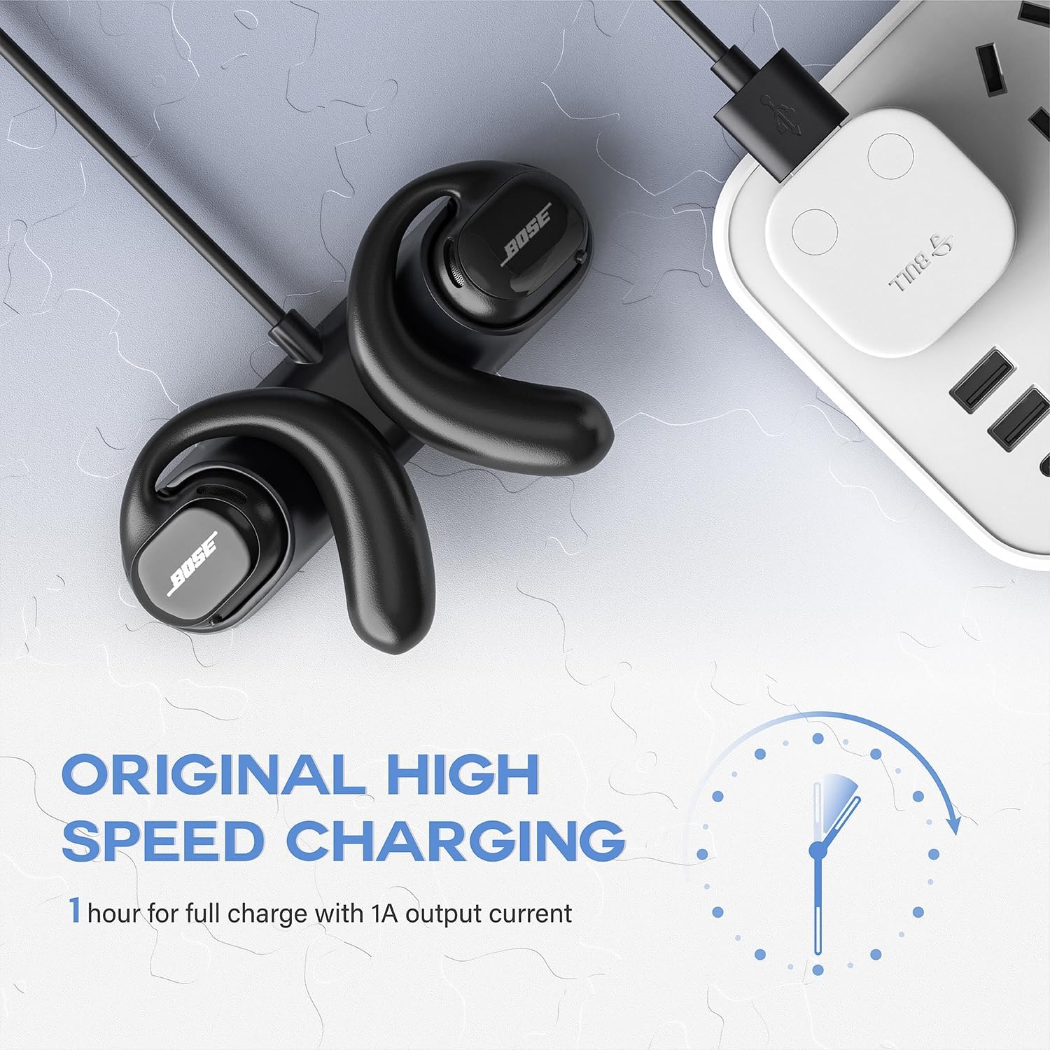 Buy now TUSITA Magnetic Charger Charging Base Compatible with Bose Sport Open Earbuds - 1M at indiglob india