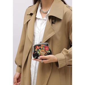 Cute Floral Buckle Coin Purses Vintage Pouch Kiss-lock Change Purse Wallets…