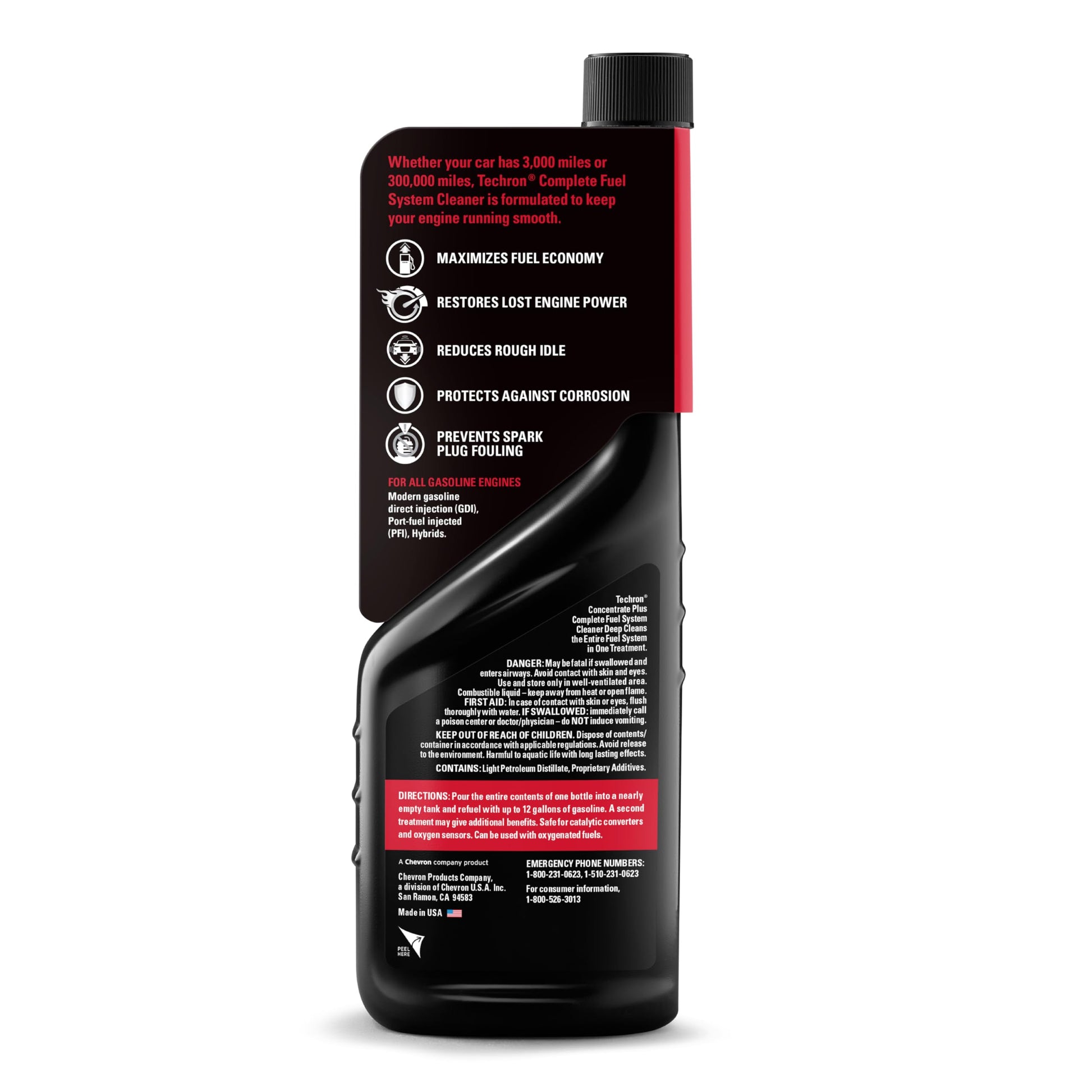 Buy now Chevron Techron Concentrate Plus Fuel System Cleaner, 12 oz, Pack of 1 at indiglob india