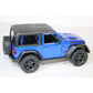 KiNSMART - Jeep Wrangler Rubicon Off Road 4x4 5 inch 1:34 Scale Die Cast Model Replica Toy Car (Blue Hardtop)