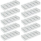 Brybelly 10 Clear Acrylic Poker Chip Trays | for Standard Size Chips & Clay Chips | 10 Total Trays, Each Holds 100 Chips