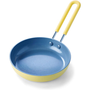 GreenPan Mini Healthy Ceramic Nonstick, 5" Round Egg Pan, PFAS-Free, Dishwasher Safe, Stay Cool Handle, Yellow