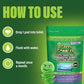 Green Gobbler Septic Tank Enzyme Treatment Packets, 6 Month Supply - Powerful & Natural Bacteria to Prevent Costly Septic Issues, Back-Ups