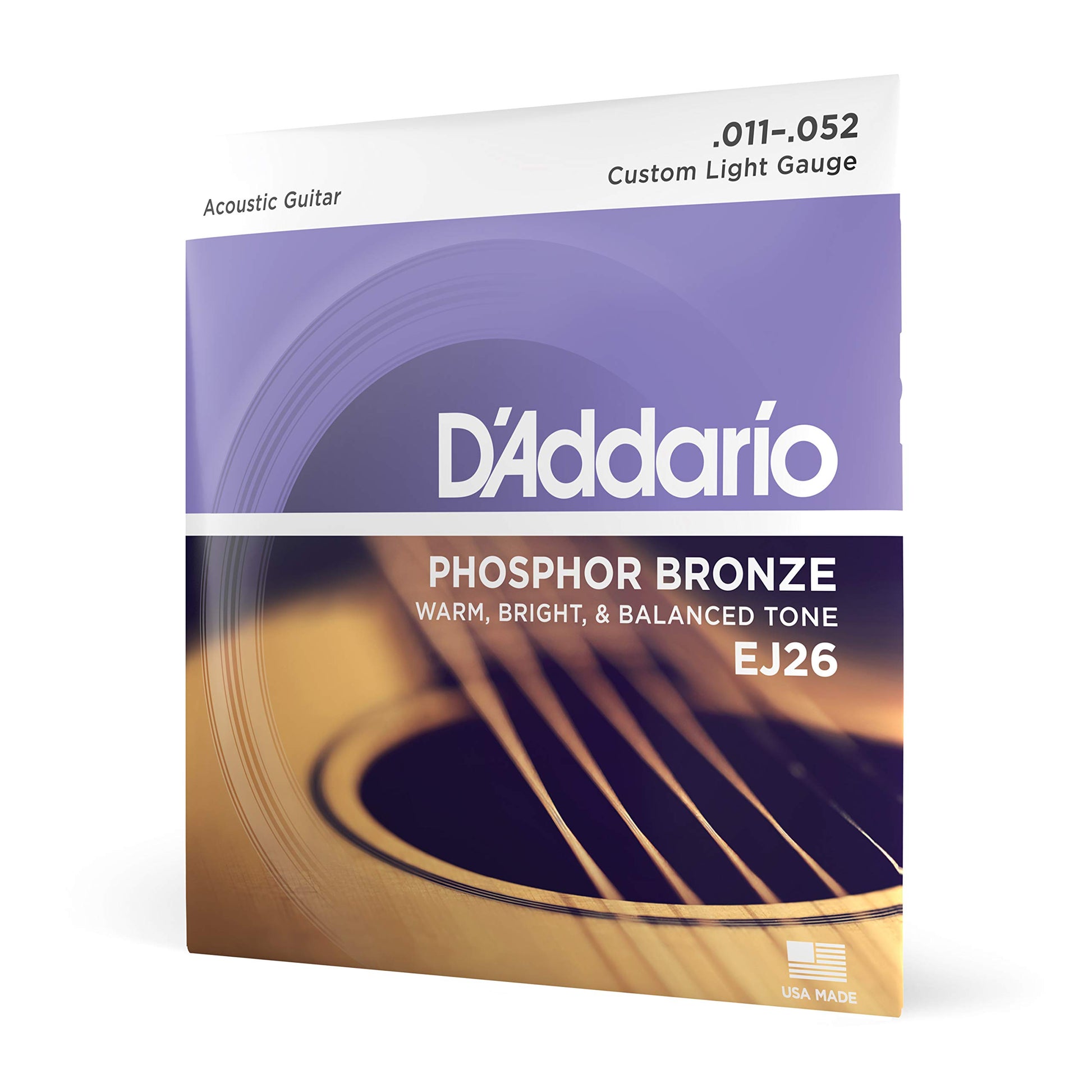 Buy now D'Addario Acoustic Guitar Strings, Phosphor Bronze, EJ42, Resophonic Medium Gauge 16-56, 6-String Set, Pack of 1 at indiglob india
