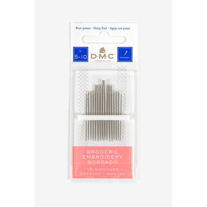 DMC 1765-5/10 Embroidery Hand Needles, 16-Pack, Size 5/10,Silver