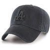 47 Los Angeles Dodgers Olive MLB Ballpark Camo Clean Up Cap - Black/Black