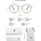 SOJOS Blue Light Blocking Computer Glasses Round Eyewear Anti Blue Light Lens Preppy Chic SJ5024B