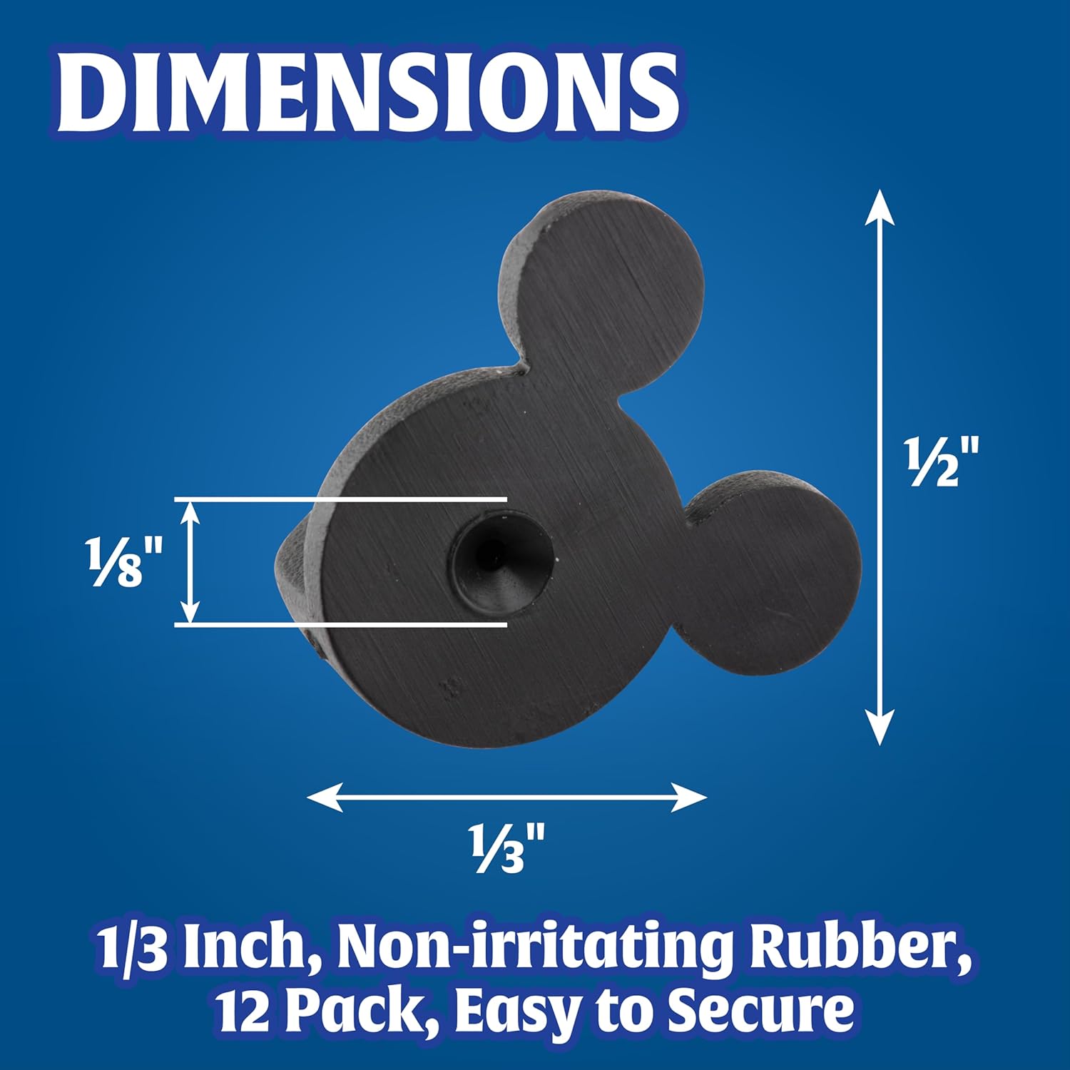 Buy now PVC Rubber Mouse Ears Replacement Pin Backs(50 Pcs) -Compatible with Mickey Mouse, Disney & Novelty Collectible pins - Keep Your Favorite pins Safely Secured to Your Clothes - Keepers, Pinback at indiglob india