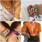 Buy now PANO Preppy 6480 PCS Flat Clay Heishi Disc Beads for Jewelry Making, Rainbow Rubber Beads for DIY Craft Bracelets/Necklace/Pendant, 18 Colors, 6mm at indiglob india