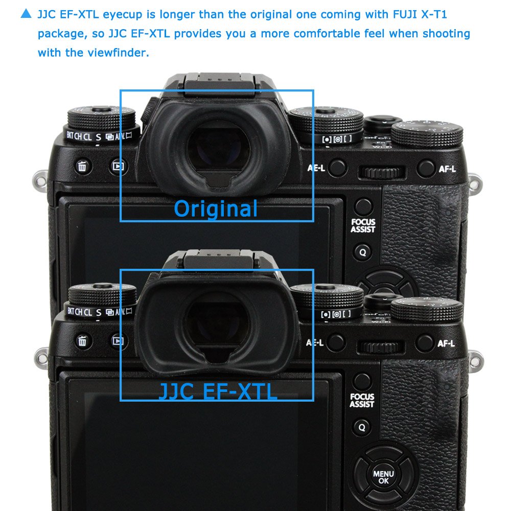 Buy now JJC Eyecup Finder Eyepiece EF-XT L Replacement for Fujifilm X-T4 X-T3 X-T2 X-T1 XT4 XT3 XT2 XT1 X-H1 XH1 GFX100 GFX 50S Camera Viewfinder Eyeshade, Replaces Fuji Eye Cup EF-XTS EF-XTM EF-XTL at indiglob india