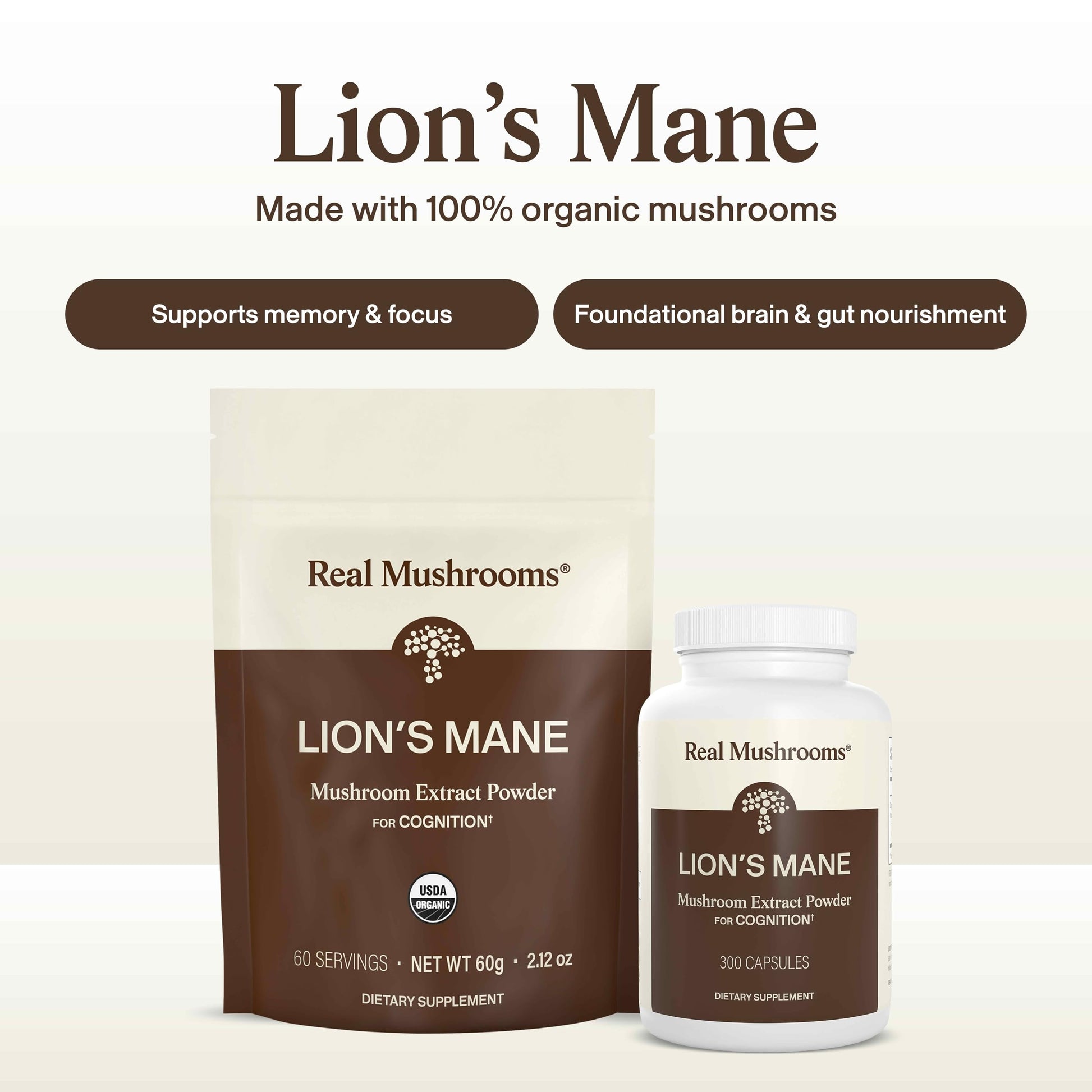 Buy now Real Mushrooms Lions Mane Mushroom Supplement - Organic Lions Mane Extract Powder for Overall Wellness with Adaptogens – Functional Vegan, Non-GMO Blend with 60 Servings at indiglob india