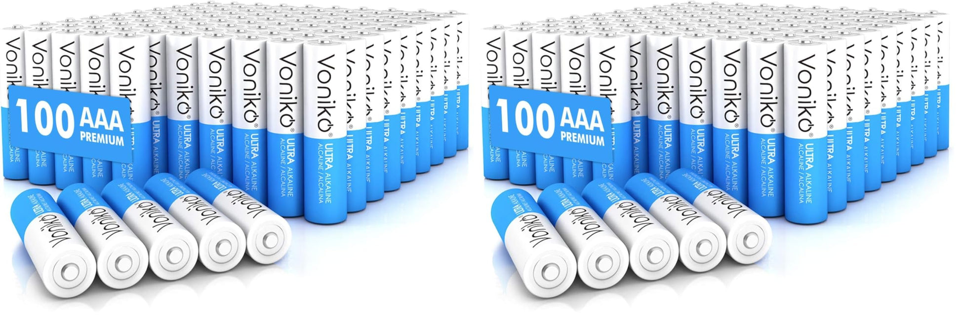 Buy now Voniko Ultra AAA Batteries 24 Pack - Alkaline Triple A Battery, Ultra Long-Lasting for All Your Devices, 10-Year Shelf Life, Leak-Proof & Mercury-Free 100 Count (Pack of 2) AAA at indiglob india