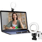 Video Conference Lighting Kit, Ring Light for Monitor Clip On,for Remote Working, Distance Learning,Zoom Call, Self Broadcasting and Live Streaming, Computer Laptop Video Conferencing