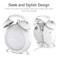 Buy now Google Home Mini Stand Holder, Retro Alarm Clock Stand Mount Base Protective Case Compatible with Google Home Mini and Nest Mini (White) at indiglob india